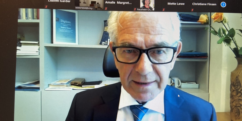 Professor, PhD Dagfinn Nåden fra Oslo Metropolitan University deltog over Zoom